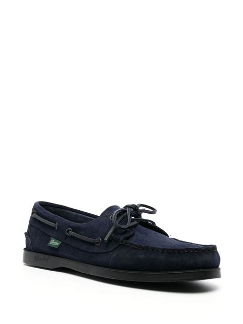 prada suede boat shoes.